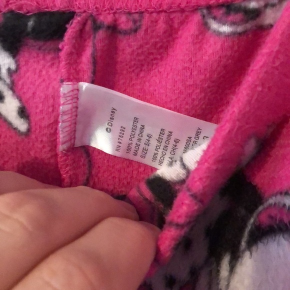 Disney Minnie Mouse Pink Fleece Pajama Pants Womens Small S 4-6 - Picture 14 of 14